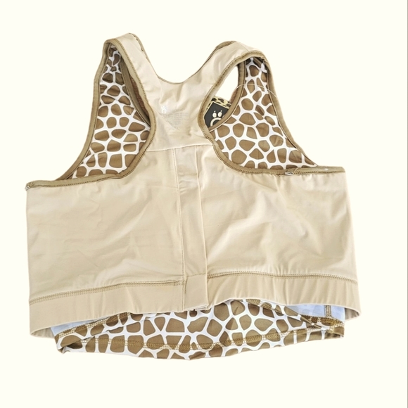 Cheata Equestrian Safari Trotter Bra Ultimate Compression Sport Bra Snake  NWT - Picture 3 of 11
